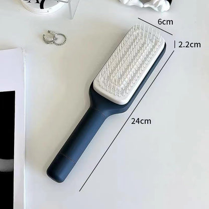 Nouvelle brosse à cheveux autonettoyante rétractable à poils de brosse rétractables