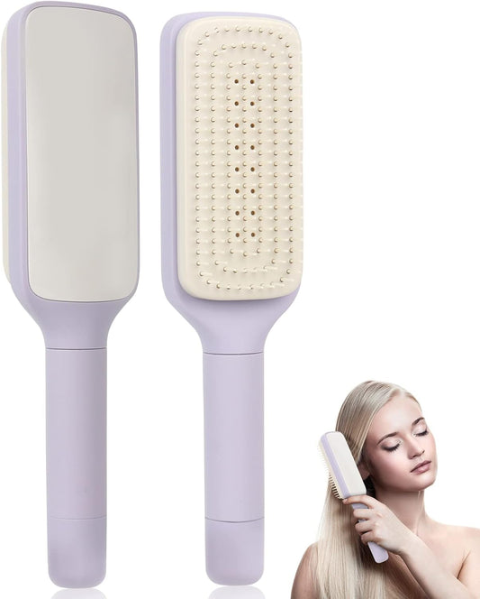 Nouvelle brosse à cheveux autonettoyante rétractable à poils de brosse rétractables