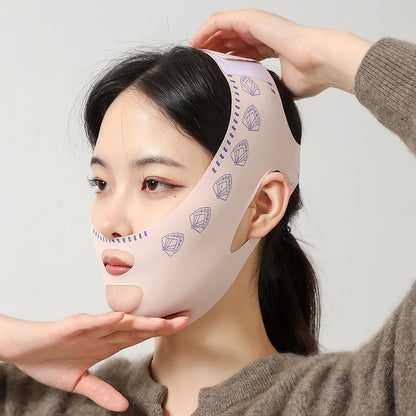 Masque Liftant pour le Visage en V et Bande Amincissante pour le Menton/les Joues