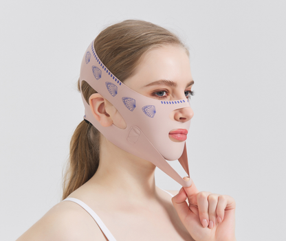 Masque Liftant pour le Visage en V et Bande Amincissante pour le Menton/les Joues